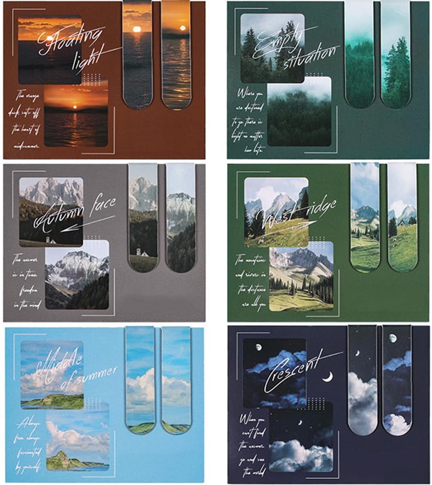 Bookmarks Page Markers, 12 PCS