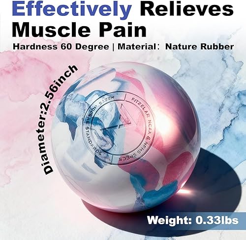 Vista 7 de Bolas de lacrosse de masaje para liberación miofascial, certificación SGS, masaje tejido profundo para espalda y hombro, terapia de punto de Rosa