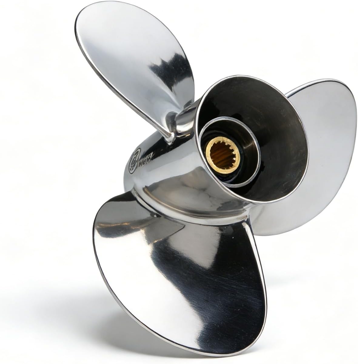 Boat Stainless Propeller 13 1/4" x 16" 15-Spline 3-Blade, Compatible with Yamaha T50 F70 F75 F90 F115 90hp 115hp Outboard, 4.25" Gearcase Models, Replaced OEM MAR-GYT3B-V4-16, 13.25x16 Pitch