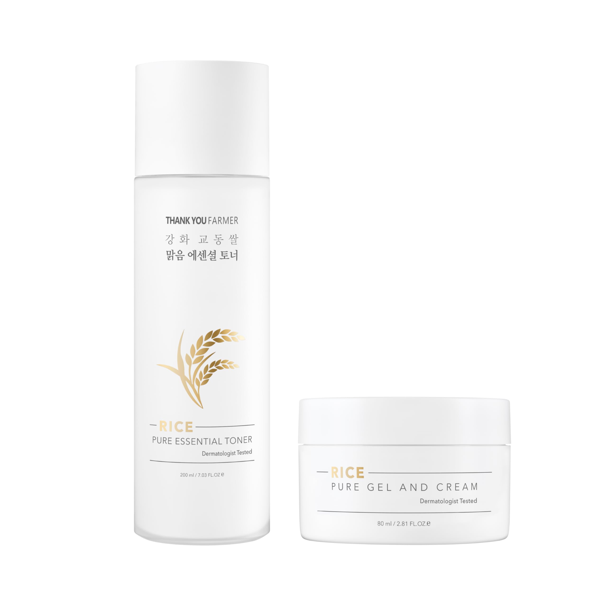 Rice Pure 2-Step Set [Toner & Cream]