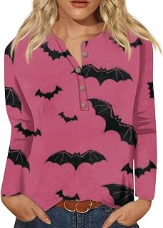 Tees Midsummer for Girl's Crewneck Button Up Outlie Skinny-fit Vintage Retro Long-Sleeve Thanksgiving Holiday Tunic Tops Tie-Dye Shirt #z117