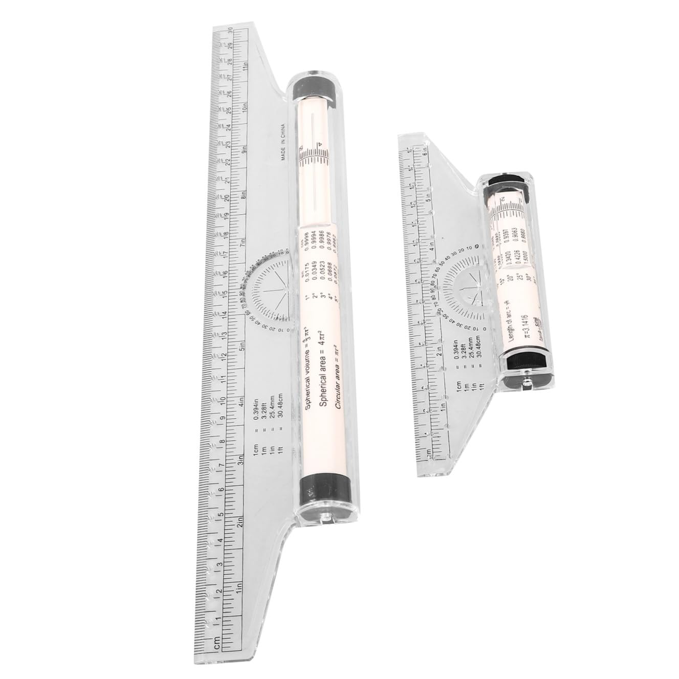 NUOBESTY 5 Sätze Zeichen Design Lineal Rolllineal Metrisch Professionelles Zeichenlineal Parallelrolle Funktionales Zeichnen Paralleles Rolllineal Mess Rolllineal Aus 2 Stück * 5