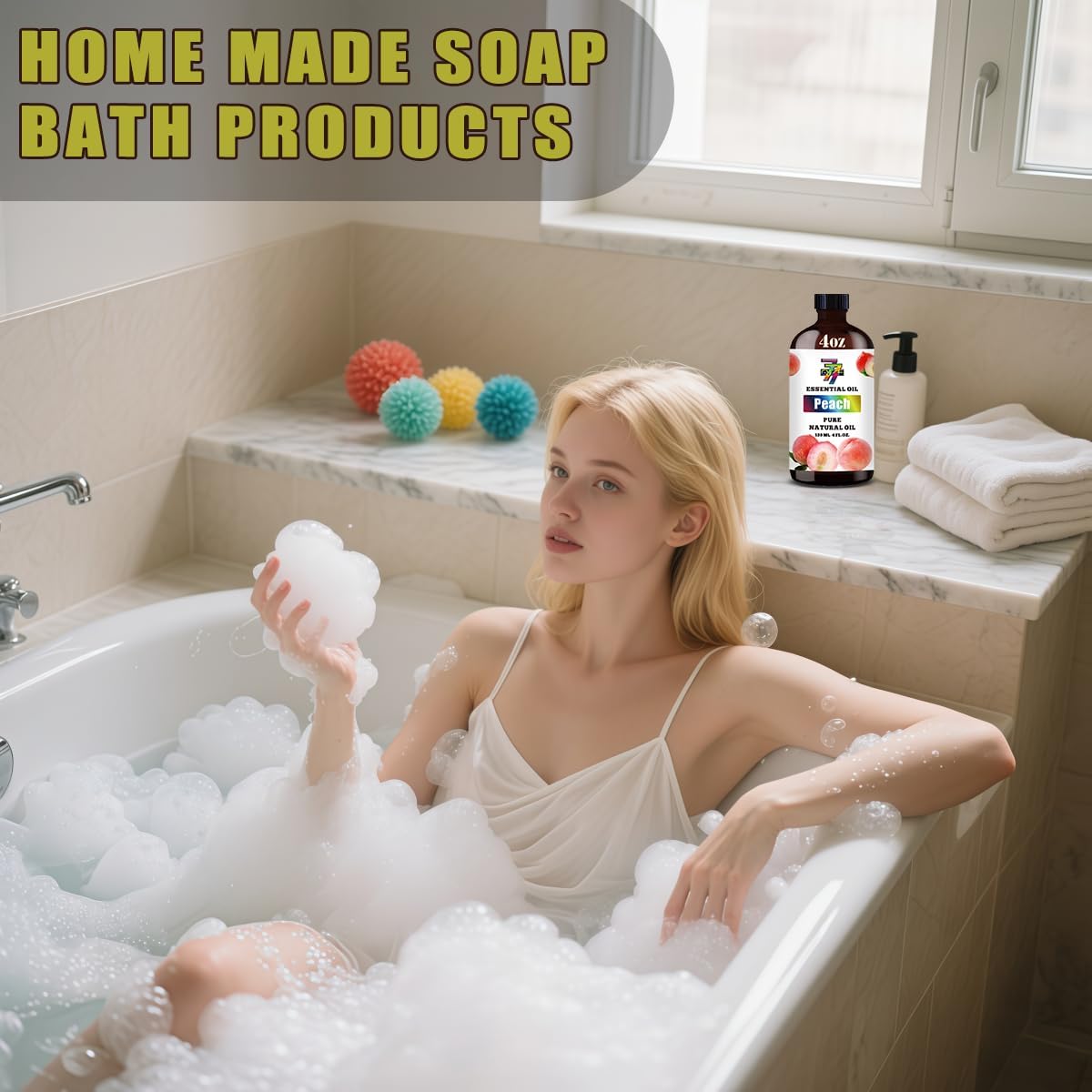 Peach Essential Oil (4 oz/120 ml) — Peach Oils for Aromatherapy, diffusers, humidifiers, Home fragrances, DIY Skincare, soap Making, DIY Candle Making, Relaxation, Yoga, and Meditation - Image 6