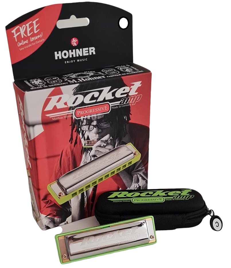 Harmonica HOHNER Rocket Amp 20 Bb en Tonalité SIbémol - Les Beatles, Paul McCartney, John Lennon, RIngo Starr, George Harrison Harmonica HOHNER Rocket Amp 20 Bb en Tonalité SIbémol