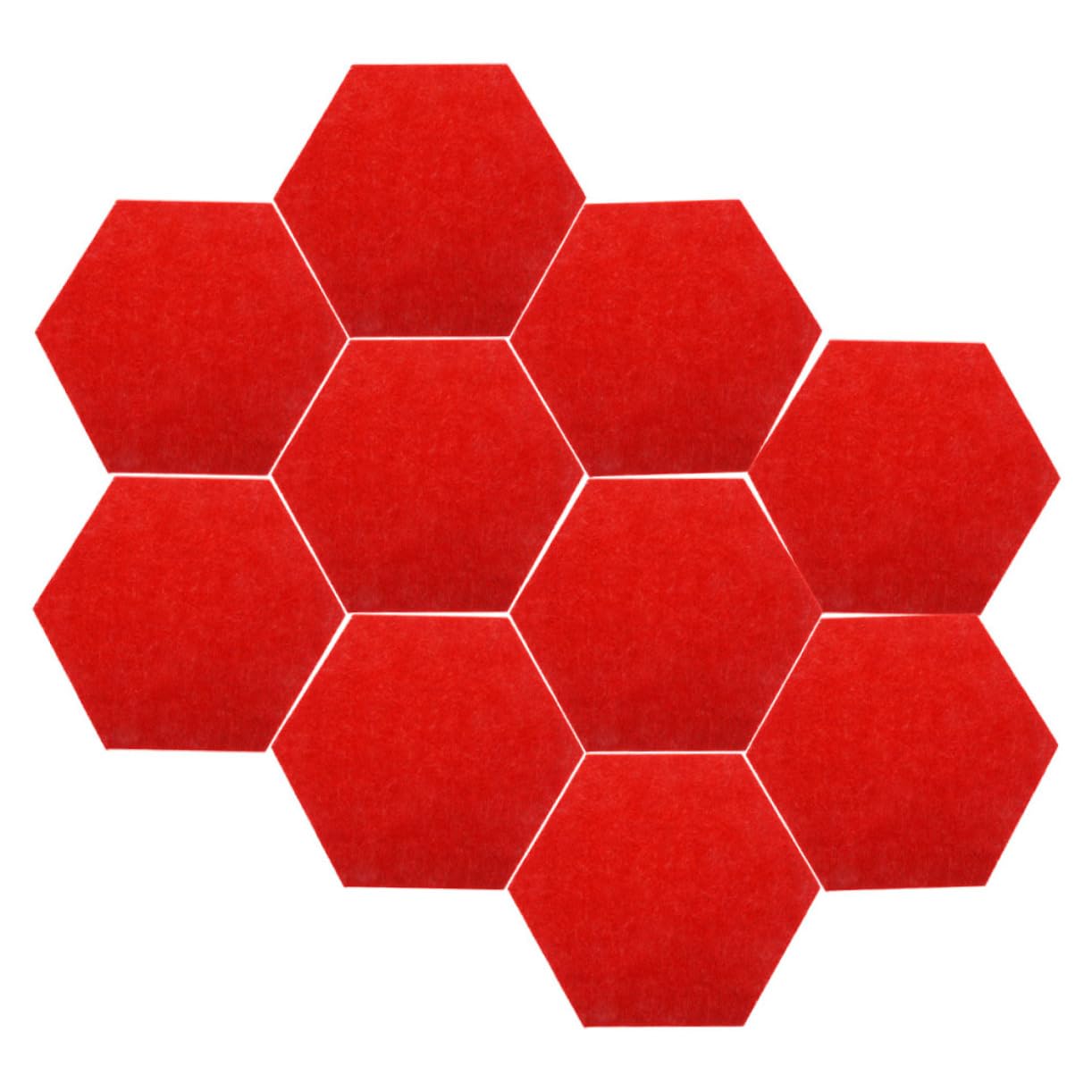 Tofficu 3 Set - Tappetini Fonoassorbenti in Feltro Esagonali Per La Decorazione Da Parete Dellufficio Per Lesposizione in Classe 10 Pezzi * 3