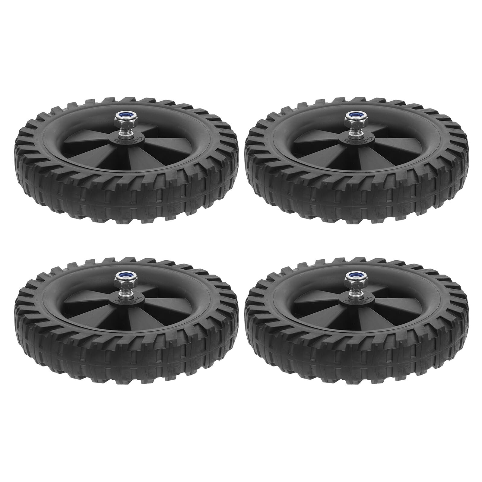 Roues de compresseur d'air 16,3 cm et pneu caoutchouc de remplacement pour tondeuse à gazon