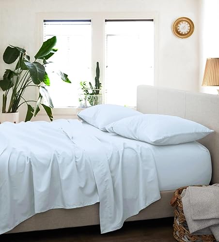 Cordial - Juego de sábanas de 800 hilos, 100 % algodón egipcio, suave y transpirable, tejido de satén de lujo, calidad de hotel, juego de sábanas de