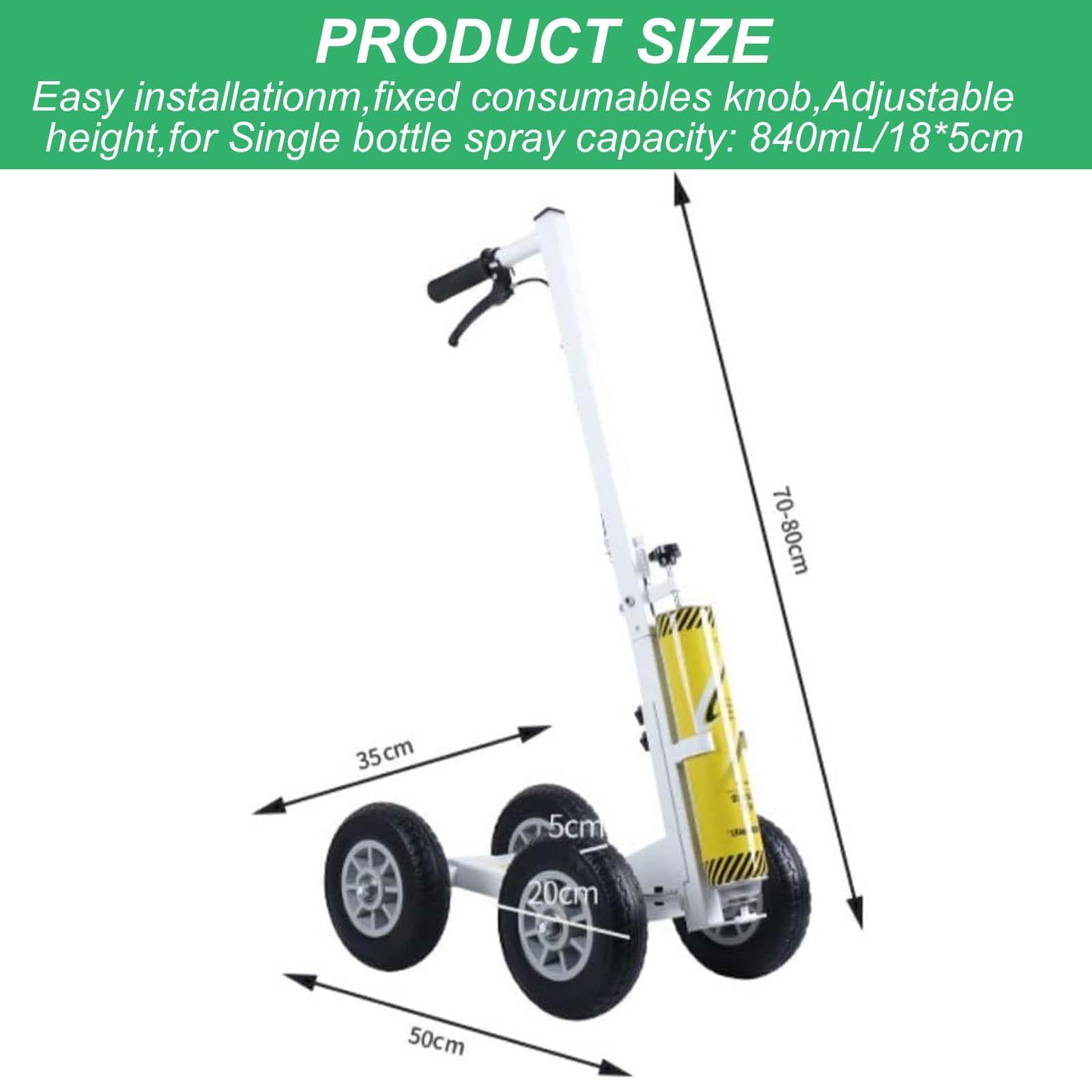 Macchine Traccialinee A Spinta Manuale, Altezza della Maniglia Regolabile da 70 A 80 Cm, Lavori di Tracciatura in Fabbrica con Vernice per Traccialinee Stradali O Erbose