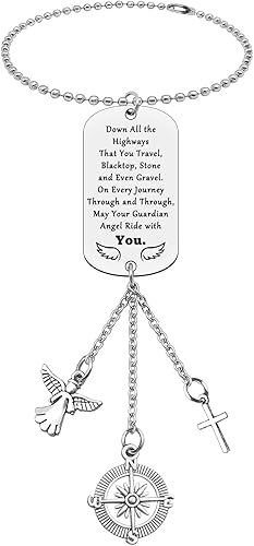 Adorno colgante de regalo de motociclista para espejo retrovisor de motocicleta, accesorios para colgar en el automóvil, colgante seguro para