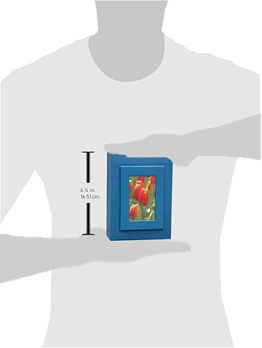 Miniatura 3 de KVD - Álbum de fotos de 4 x 6, azul, con capacidad para 100 imágenes, cubierta fácil de deslizar