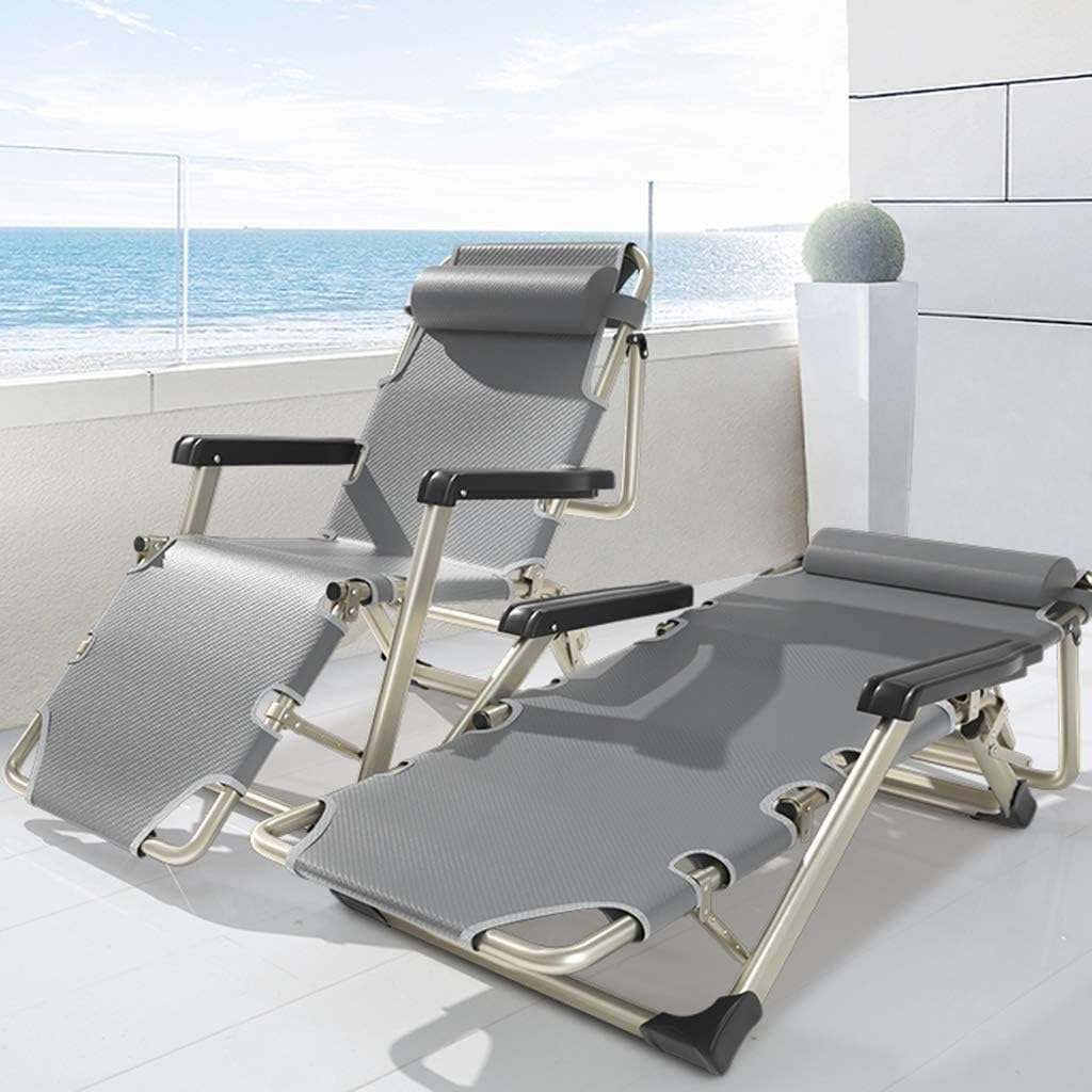Sun Lounger Garden Chairs Recliner Garden Chair with Cushion Folding Sun Lounger for Beach Patio Camping Outdoor Reclining Chair Leisure Deck Chairs Max.250kg