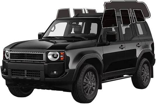 Precut Window Tint Film for Toyota Land Cruiser 2024-2026 All Side+Rear Windshield 5% VLT 2Ply Anti-Shatter, UV Block, Privacy Protection, No Trimming Needed,Heat & Glare Reduction