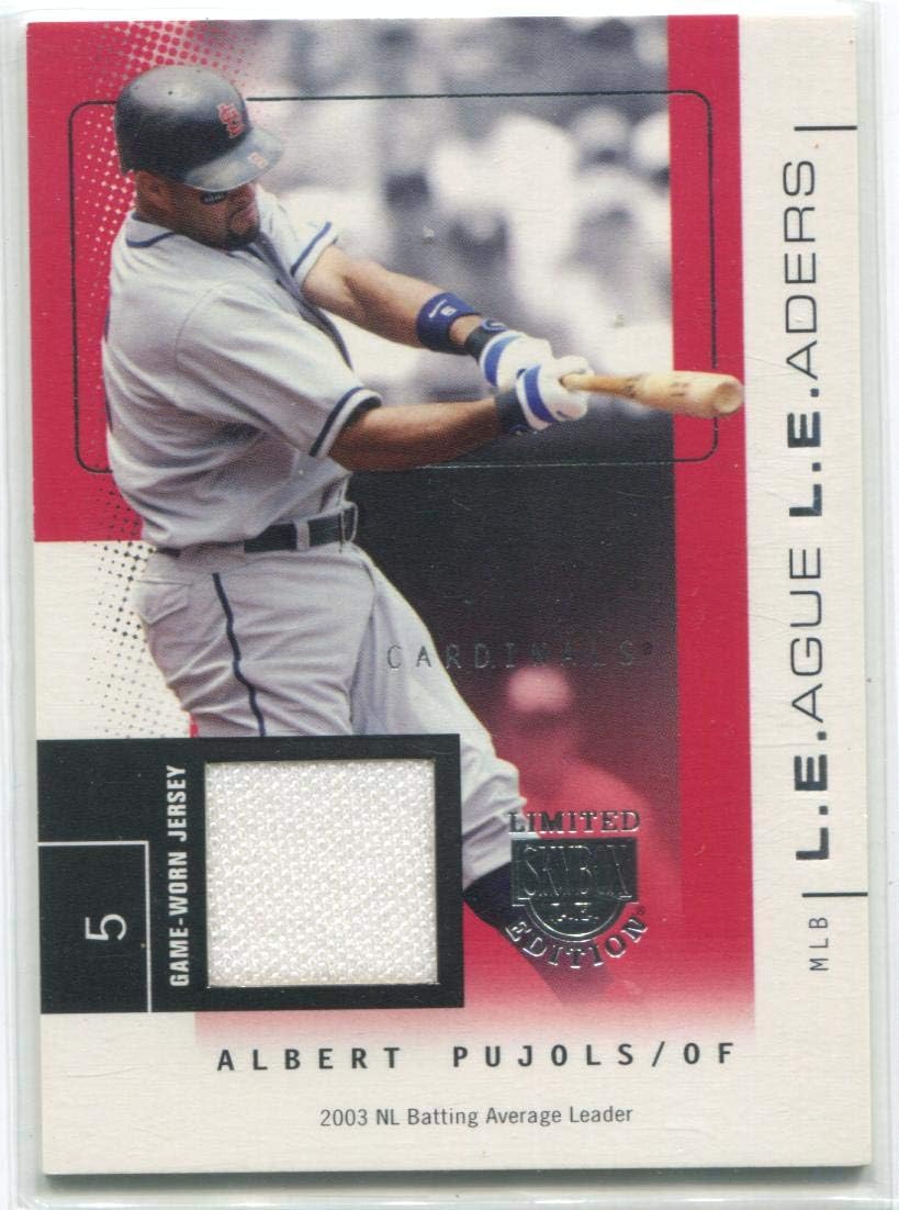 04 Fleer Skybox L E Edition Game Worn Jersey 03 75 Ll Ap Albert Pujols Card Mlb Game Used Jerseys At Amazon S Sports Collectibles Store