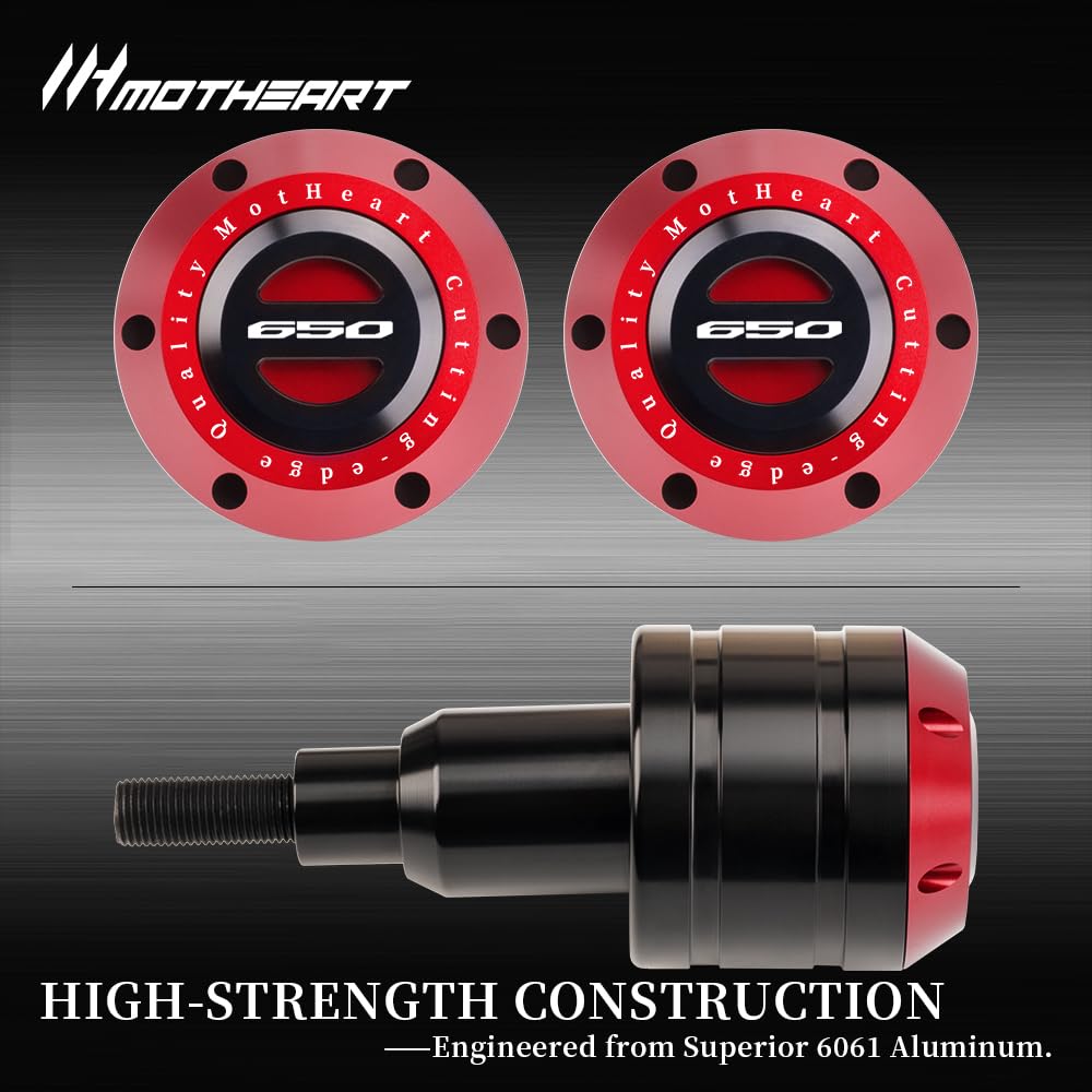 Motorrad Rahmenprotektoren für CB 650R 2019-2025 Sturzpads Sturzschutz Kipp-Schutz cb650r Zubehör (Rot)
