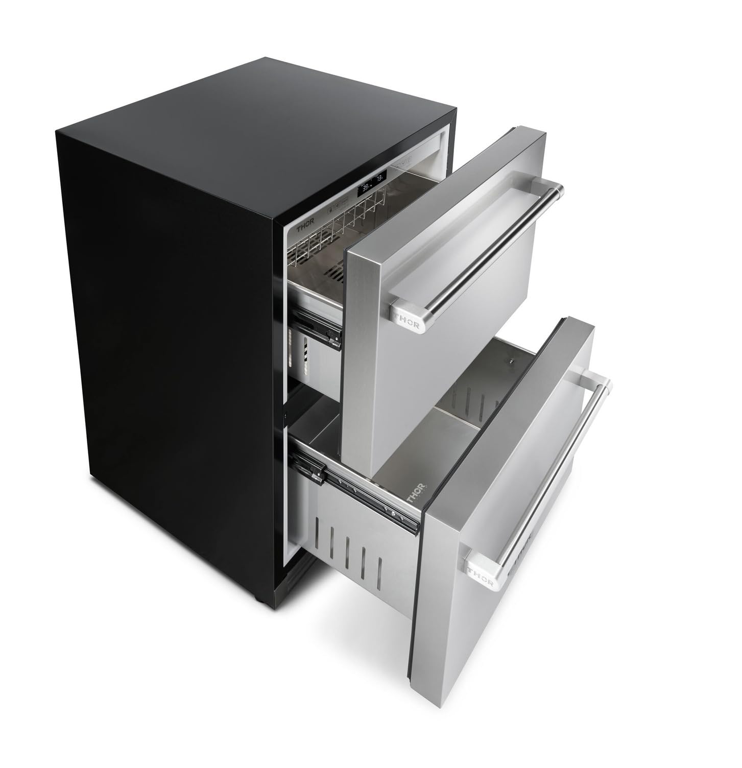 Thor Kitchen 24-Inch Indoor Outdoor Refrigerator Drawer in Stainless Steel - Model TRF24U on Fridge.com