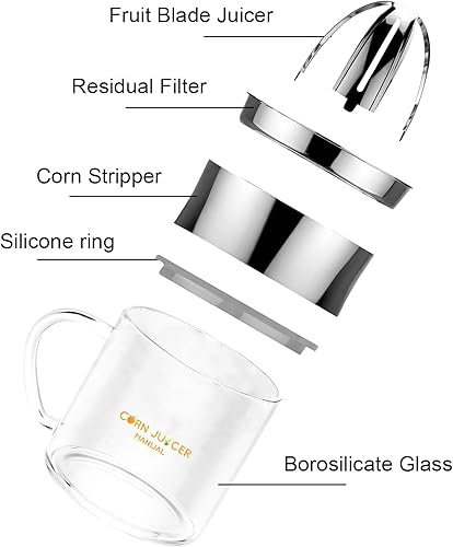 Miniatura 6 de Pelador de maíz 2 en 1 Exprimidor de cítricos de mano naranja Exprimidor de limón, pelador de maíz, herramienta de pelado de mazorca de maíz,