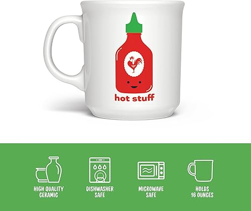 Miniatura 2 de Genuine Fred SAY ANYTHING MUG, taza de café de 16 onzas, Hot Stuff