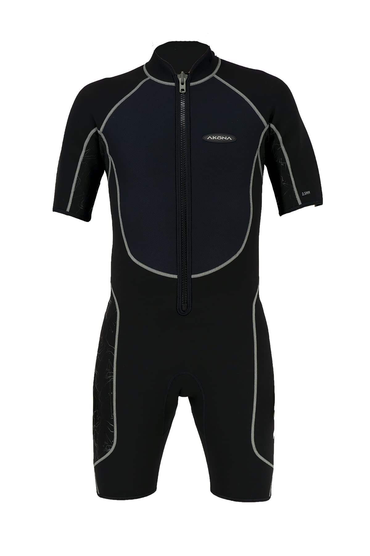 AKONA Men's 2.5mm Shorty Wetsuit with Front Zipper. Scuba, Snorkeling, Paddle Boarding, Kayaking, Surfing - 2XLarge