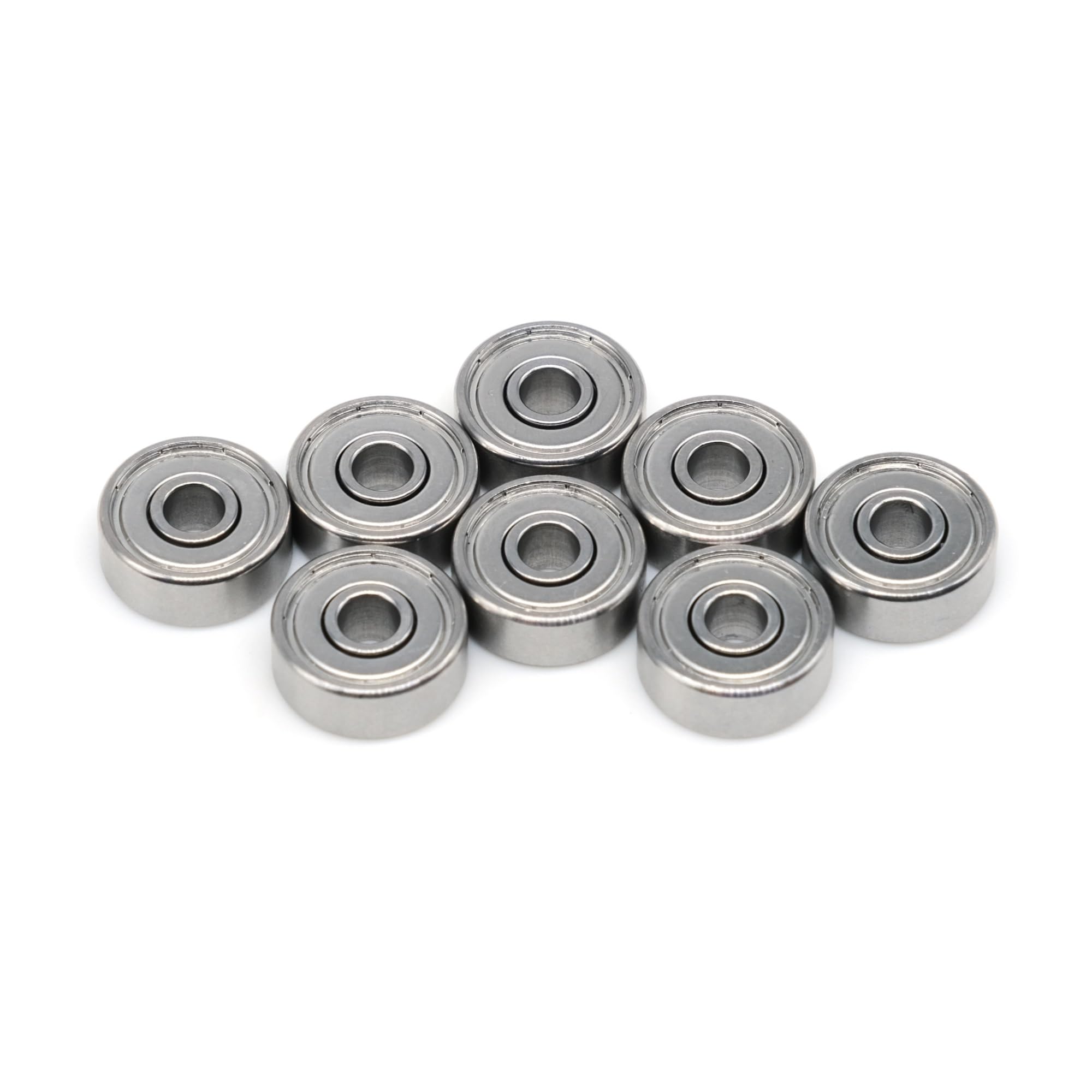 Rodamientos de bolas en miniatura de acero cromado 604ZZ, 4 x 12 x 4 mm, 10 unidades
