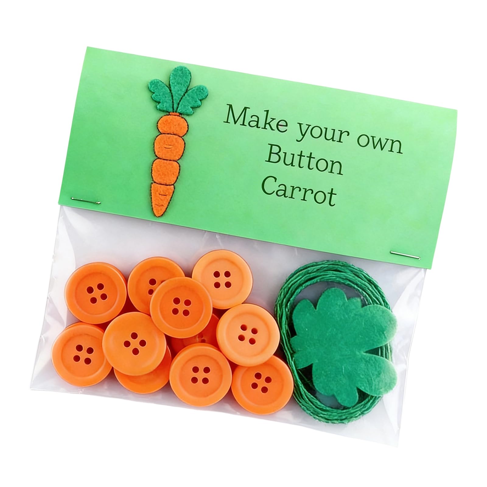 Tsophreniq Type F Make Your Own Button Easter Ornaments With Rabbits, Eggs, Carrot Pendants Hanging Decor Button Pendants Easter Buttons Making
