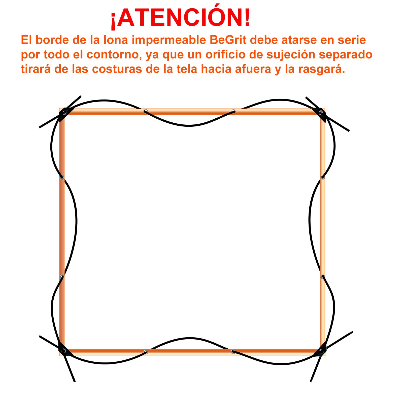 BeGrit Lona Transparente con Ojales Lona Impermeable con Cuerda Lona Protectora de PVC para balcón jardín Exterior Invernadero Terraza Plantas Muebles Pérgola 2x2m