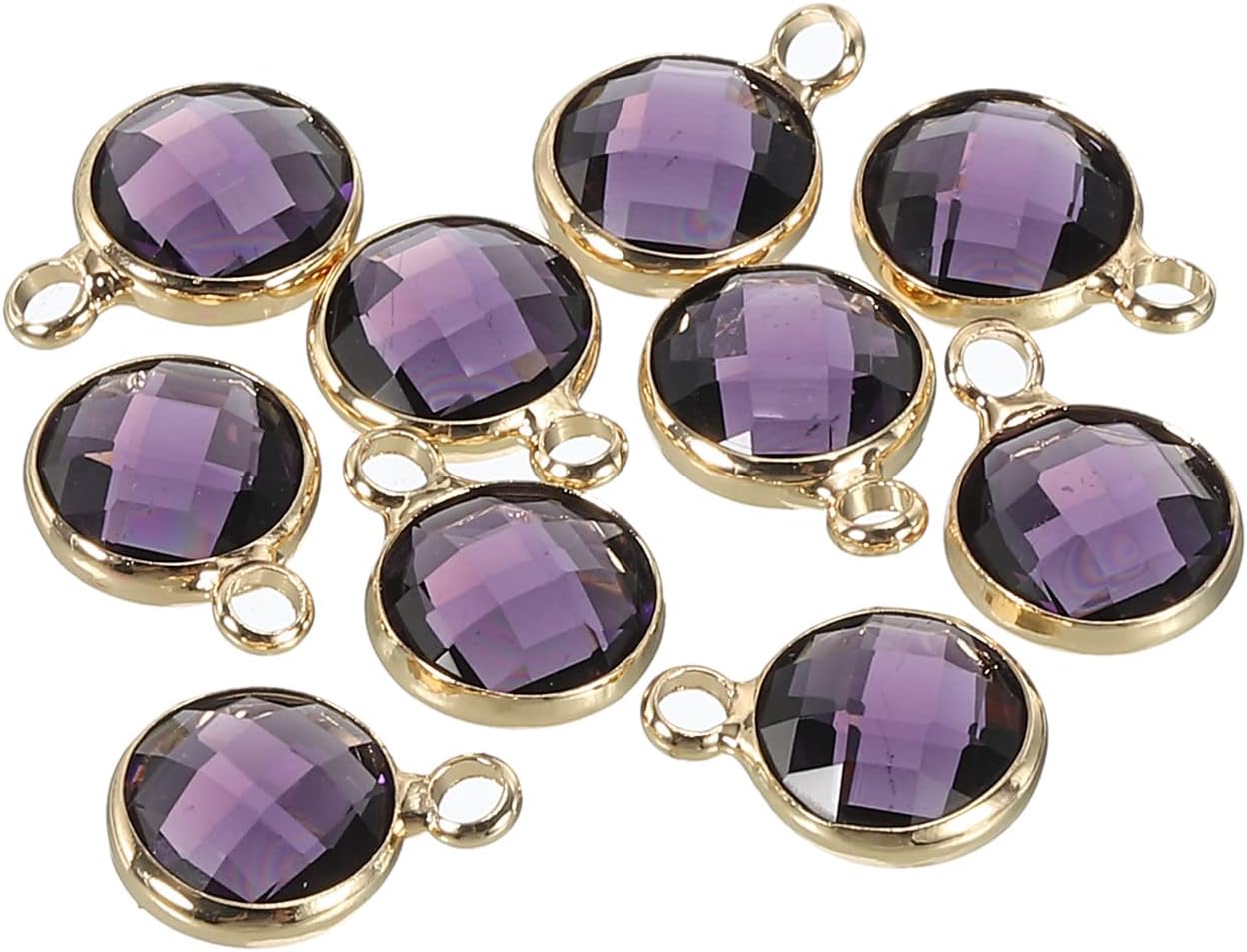 MECCANIXITY Crystal Birthstone Charm, Pendants Drop Bead, for Jewelry Making, Necklaces, Bracelets