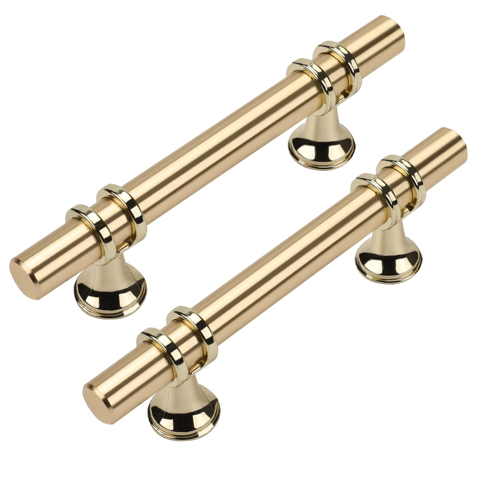 Leulan Kitchen Cabinets Handles Gold Cabinet Pulls Gold Cabinet Handles Brushed Gold Cabinet pulls 3 Inch Gold Handles for Kitchen Cabinets Brushed Gold Drawer Pulls 10 Pack