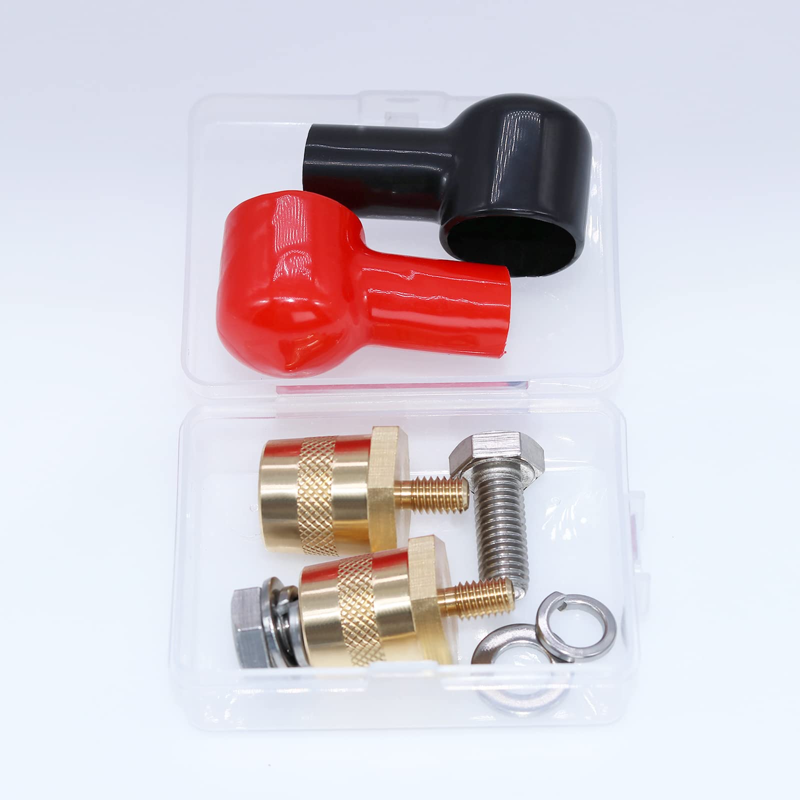 Coppia Adattatori Per Batteria Auto M8 - Con Viti In Acciaio Inox E Rondelle - Foto 2