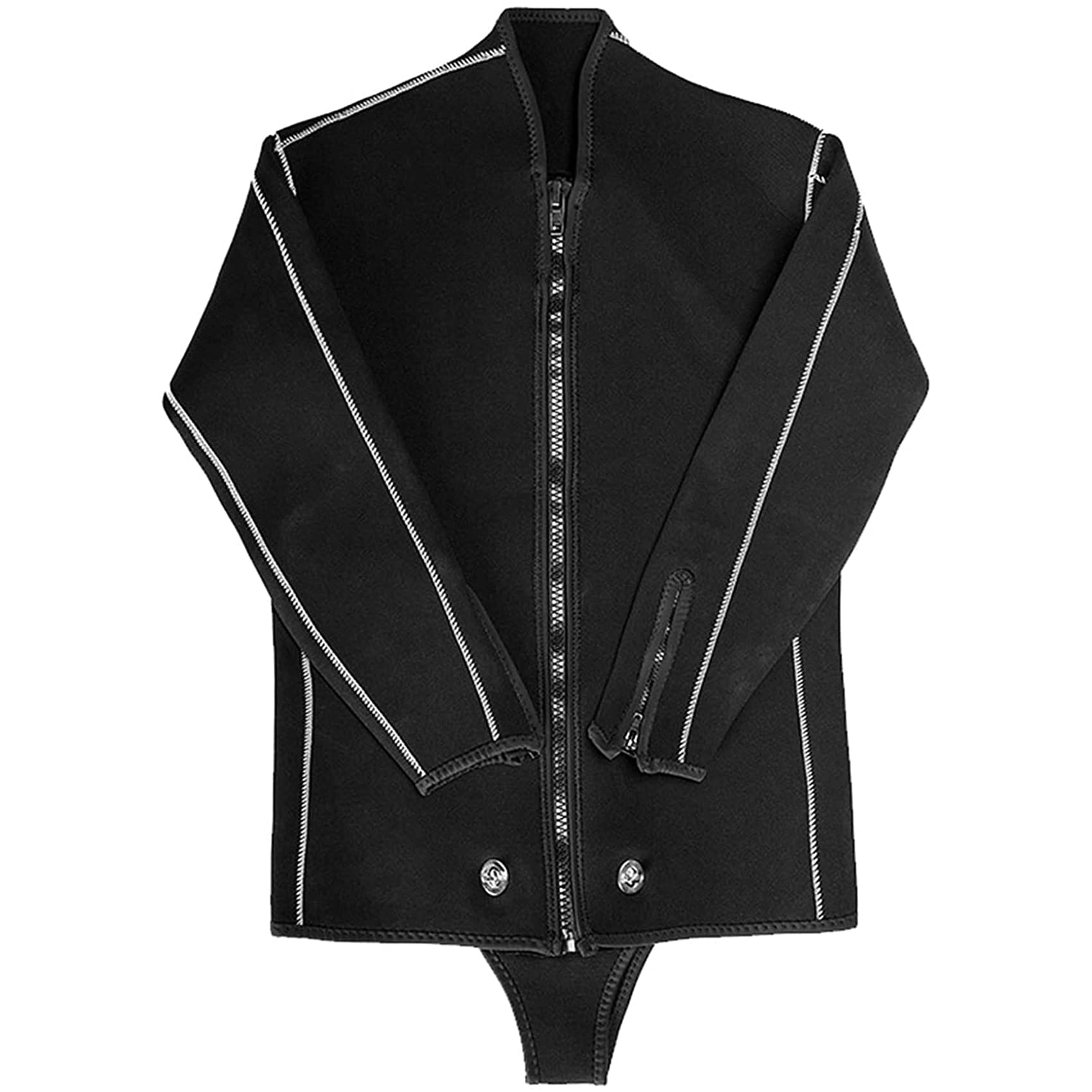 Hommes 5mm Grande Taille Combinaison de plongée Vestes Pantalons à Manches Longues Combinaison de plongée sous-Marine Saut Surf plongée en apnée Combinaisons