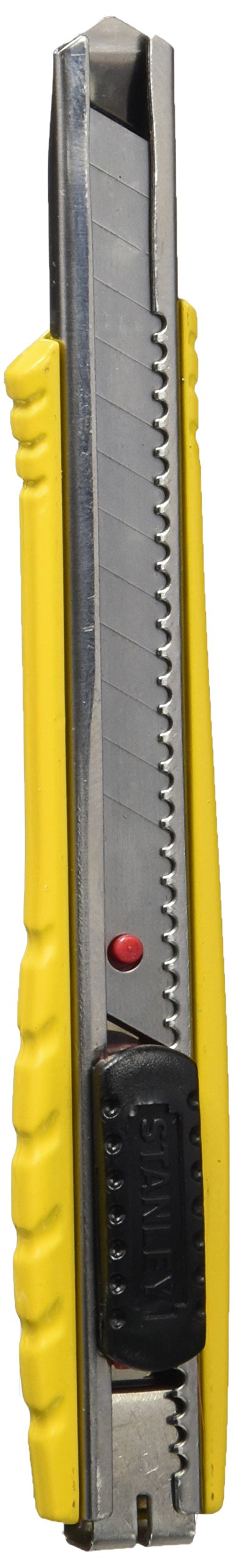 STANLEY 0-​10-​411 Cutter Gamme FATMAX Plus Résistant Largeur De Lame 9 Mm - Idéal Pour Les Moquettes - Acier Inoxydable - Longueur 135Cm