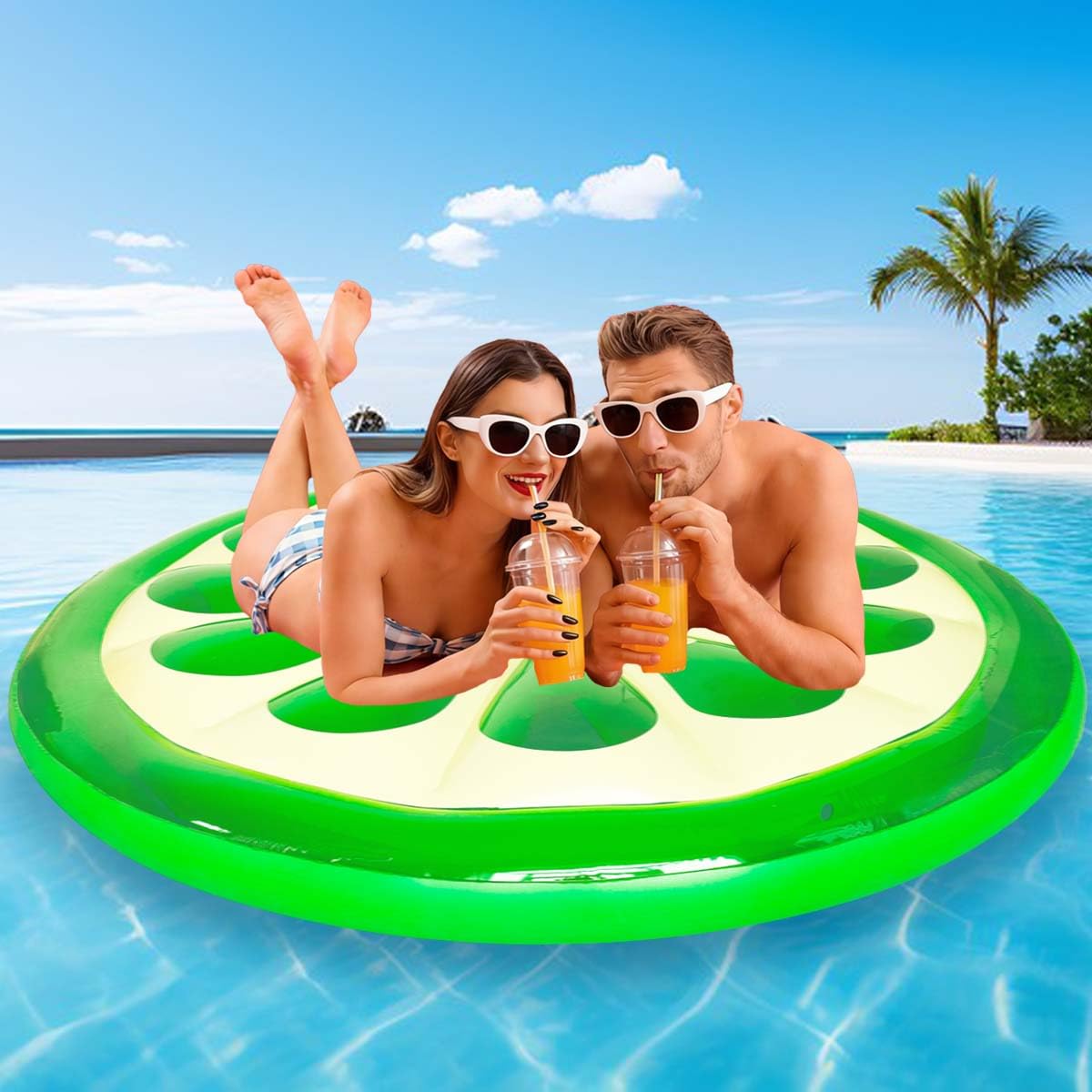 SUNSHINEMALL Flotteur de Piscine Gonflable, hamac Polyvalent (Selle, Fauteuil de Salon, Drifter), hamac Portable