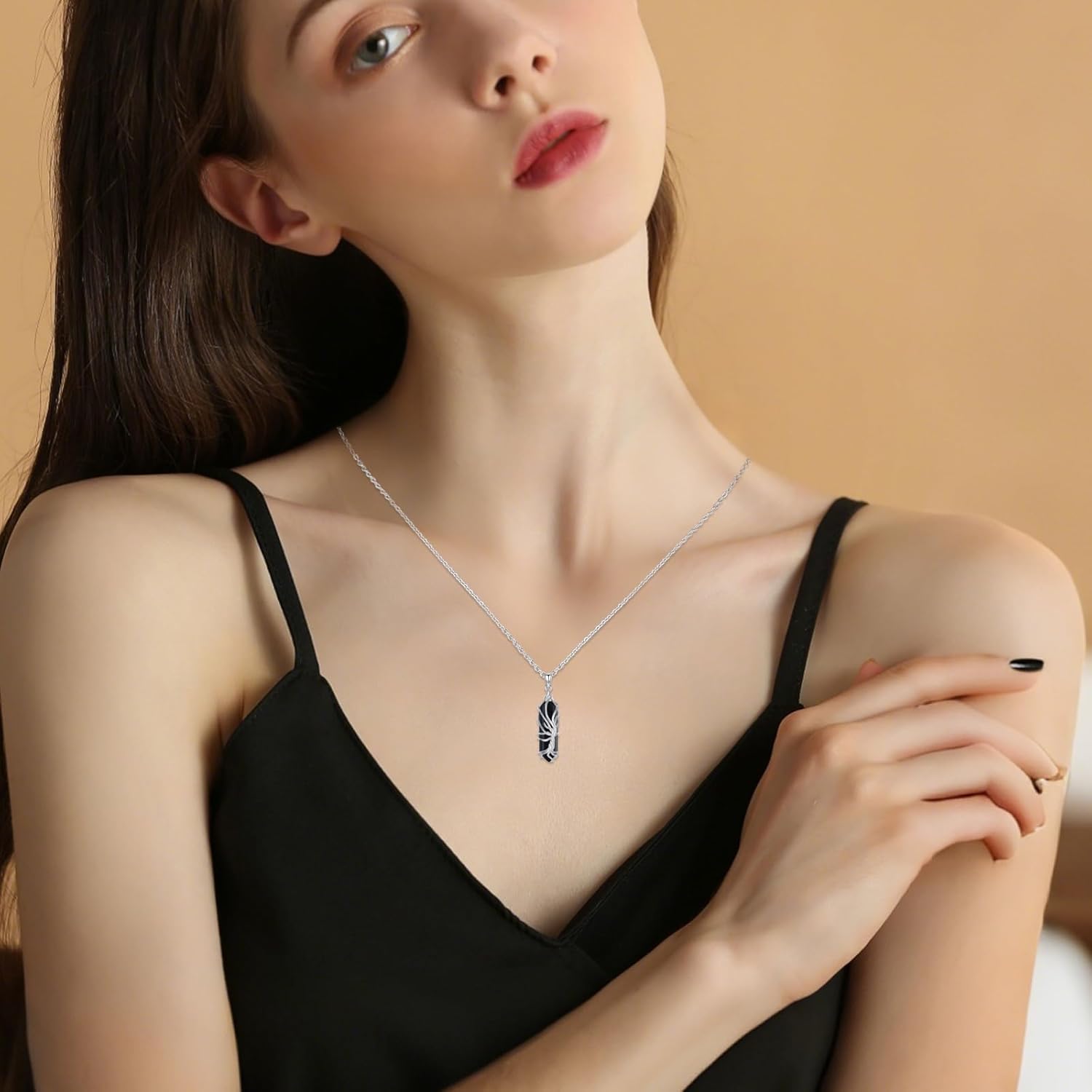 Crystal Necklace 925 Sterling Silver Snake Necklace for men Christmas Jewelry Gifts for Women - Image 5