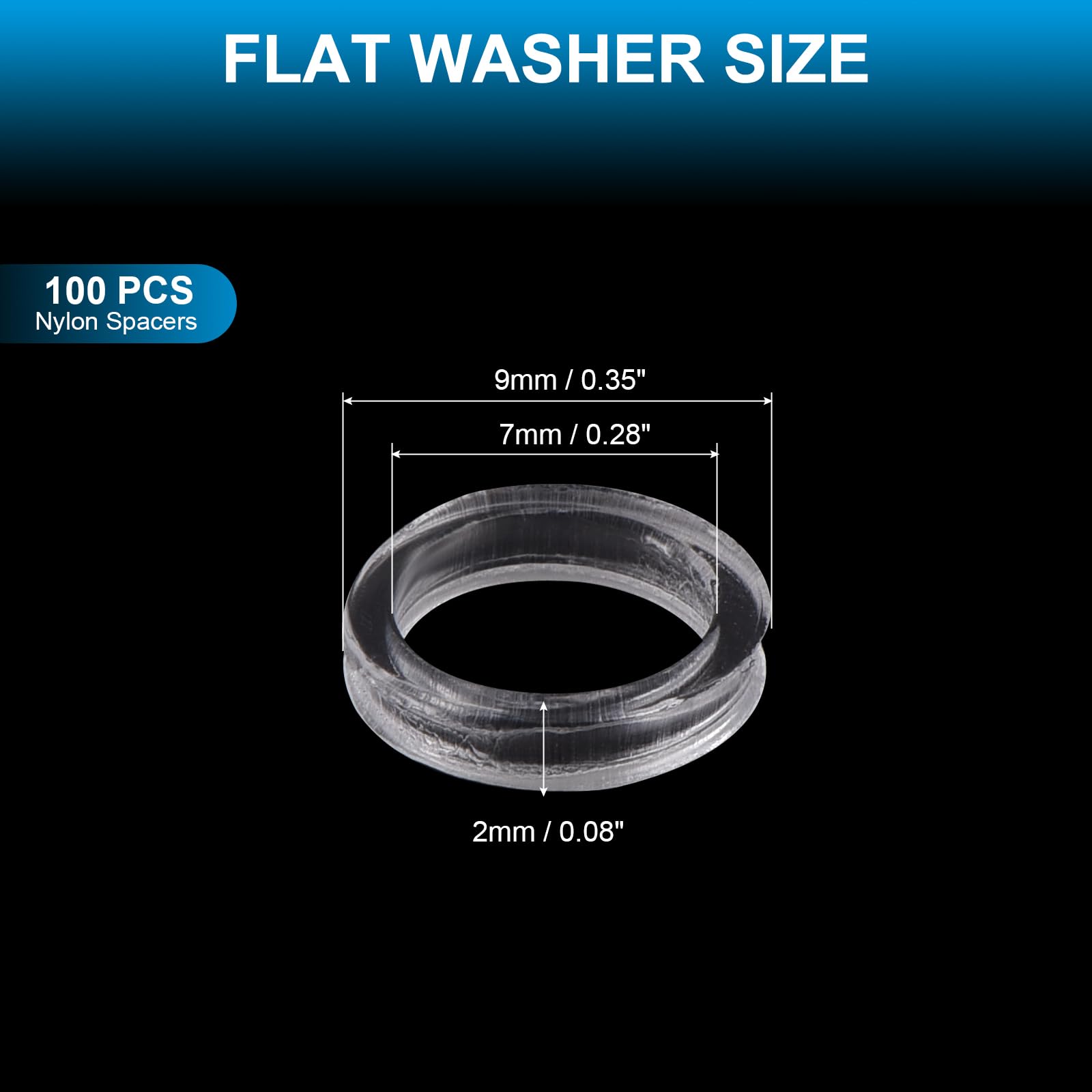 PATIKIL Nylon Flat Washers - Image 2