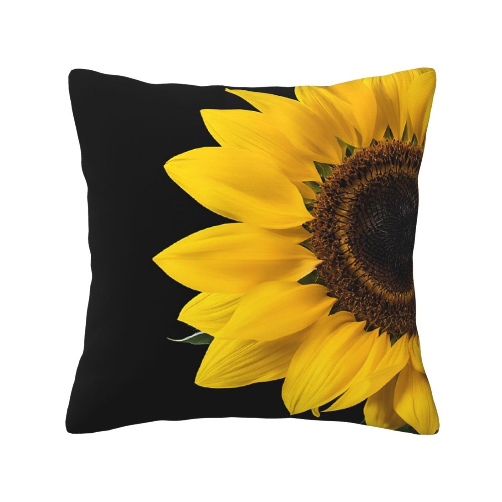 LHFIOHIRG (Wild Flower Sunflower) Decorative Throw Pillow Covers Double-Sided Printed Cushion Covers for Sofa, Couch, Bed, and Home Decor 30 x 30cm