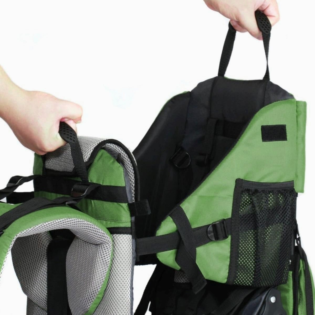 Lil' Boss Sac à Dos Porte-Bébé Randonnée Ergonomique, FASports Porte-Enfant 20–25 kg avec Capote Pluie et Soleil, 50 x 38 x 90 cm