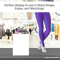 Vista 88 de Acrylic Display Riser Box Clear Plexiglass 12" x 12” x 19” No Lid Hollow Pedestal 5 Sided Display Trinkets Flowers Dust Cover Bin Collectible Items