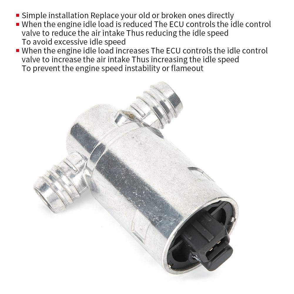 Soupape de commande d'air de ralenti d'IAC, soupape de commande d'air de ralenti de voiture en aluminium 0280140549 0280140519