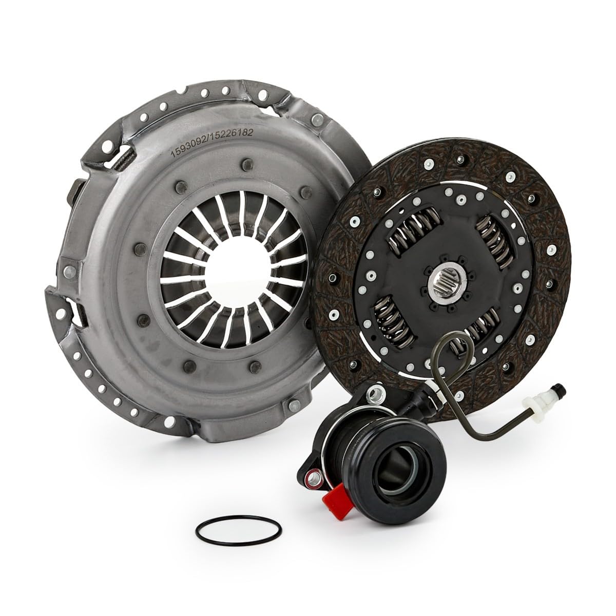 RIDEX 479C0482 Kit de embrague hidráulico con desembrague central con placa de apriete de embrague con plato de embrague Compatible con OPEL Corsa D Hatchback S07