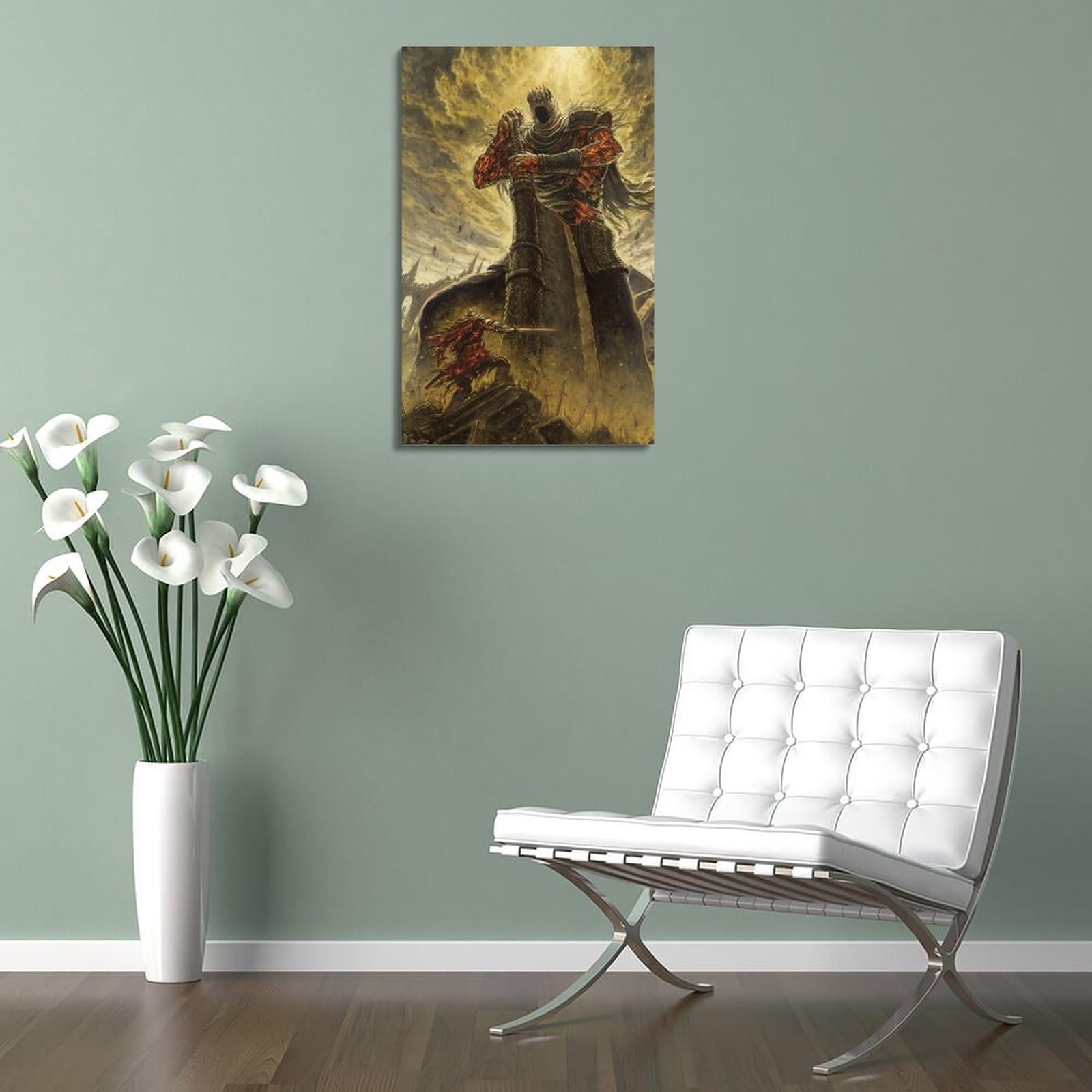 DEEBOW Poster décoratif sur toile Dark Souls 3 Fire Keeper - Décoration murale moderne pour chambre à coucher - 50 x 75 cm