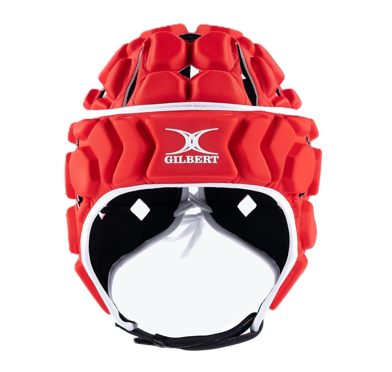 Casco Rugby Gilbert Octane Rojo/Blanco - Headguard Rugby - Tallas Senior/Junior