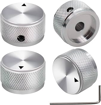 リール 18EXIST LT2500-XH+ VARIAL KNOB Amazon.com: mxuteuk 4pcs Silver Guitar Knobs Aluminum Alloy