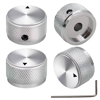 VARIAL KNOB 単体 Silver Amazon.com: mxuteuk 4pcs Silver Guitar Knobs Aluminum Alloy