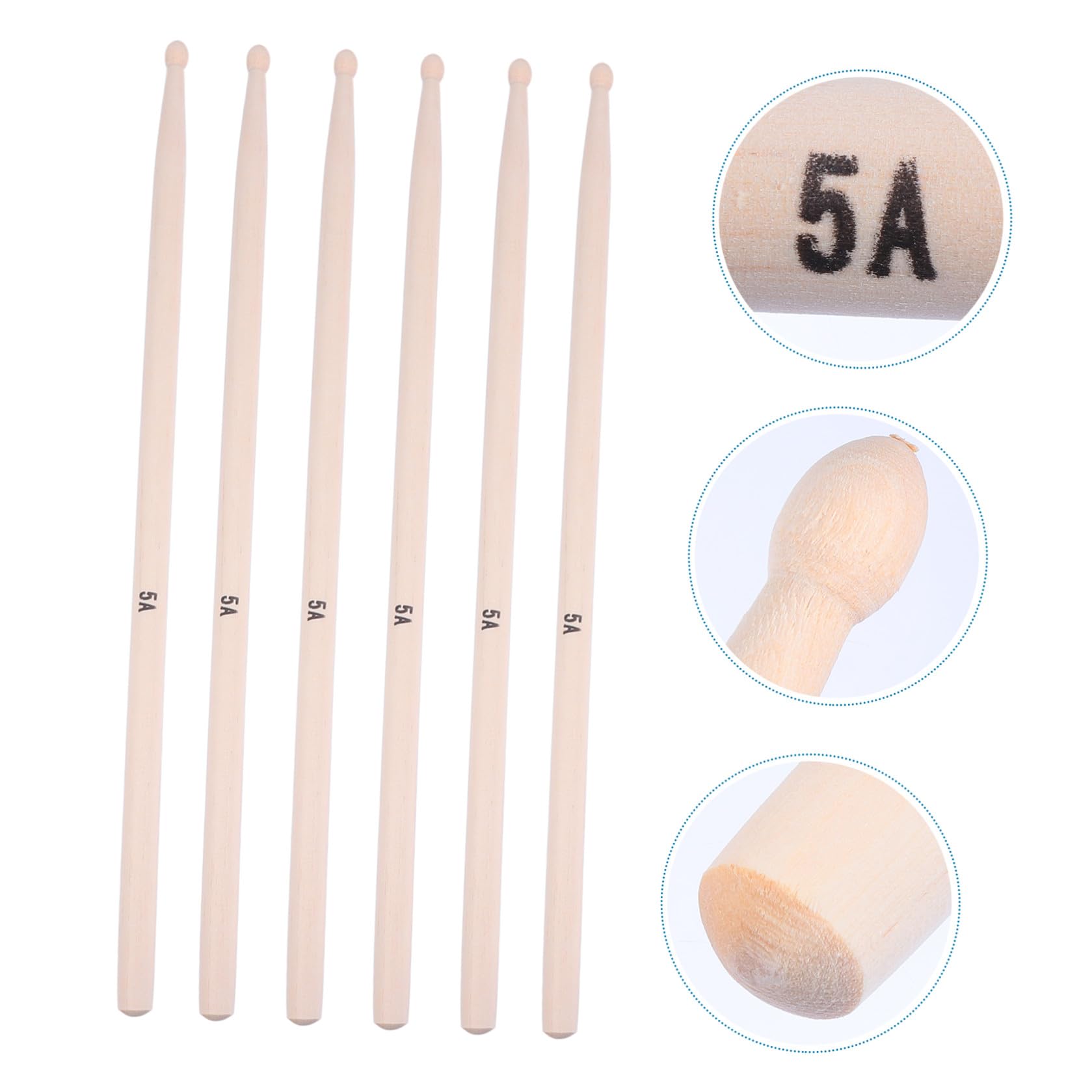 20stücke Schlagzeug Sticks aus Ahornholz Holz-drumstick mit Tragetasche für Musikliebhaber und Schlagzeugschüler