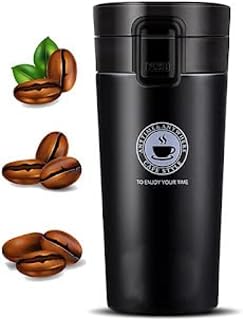 Viraaji Coffee Mug - Mug Double Wall Stainless Steel Tumbler Vacuum Flask Bottle | Thermal Travel Tea Mug Tumbler with Fli Price In India