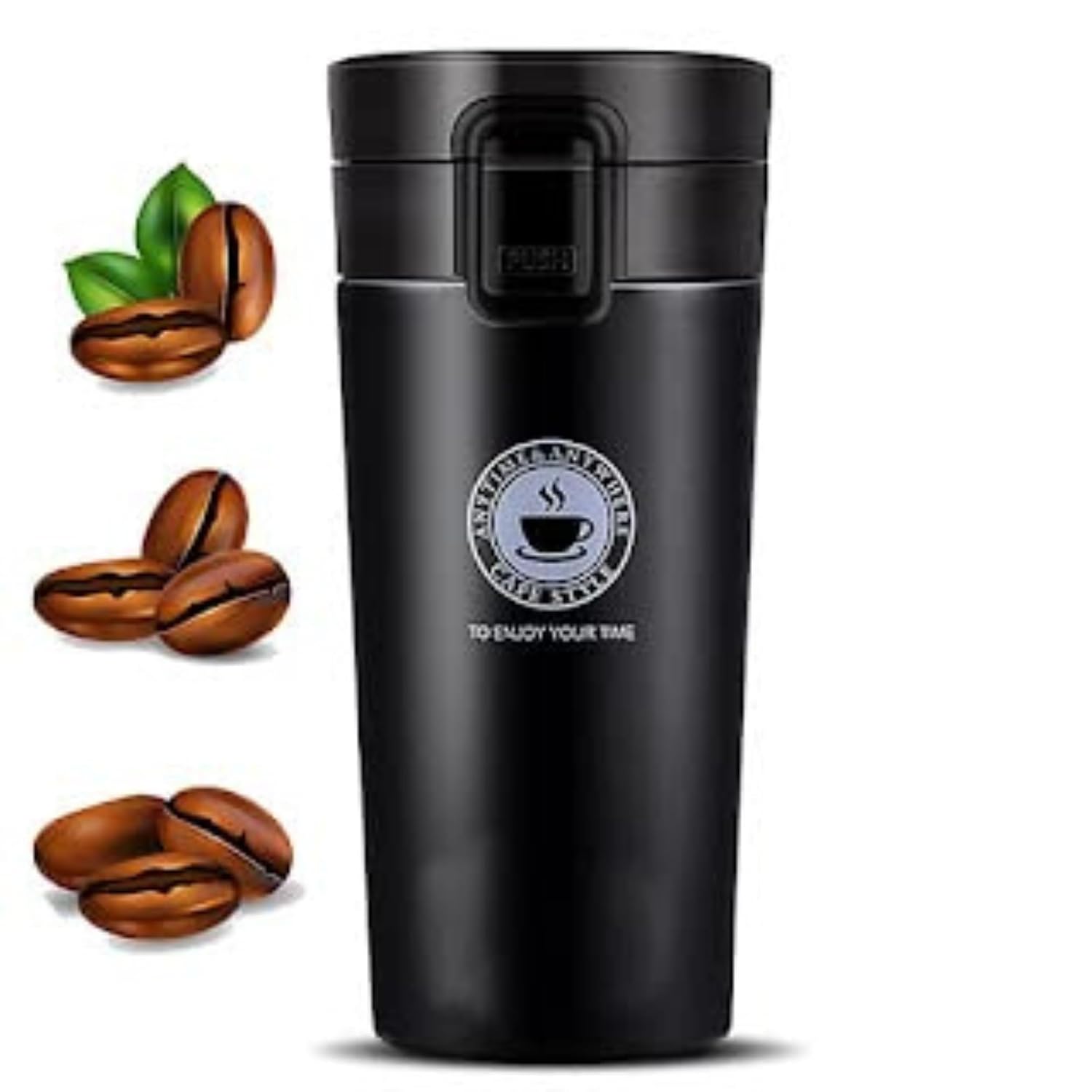 Viraaji Coffee Mug - Mug Double Wall Stainless Steel Tumbler Vacuum Flask Bottle | Thermal Travel Tea Mug Tumbler with Fli...