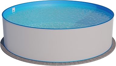 Waterman Exklusiv Stahlwandbecken Rundform Tiefe 120 cm 300 x 120 cm