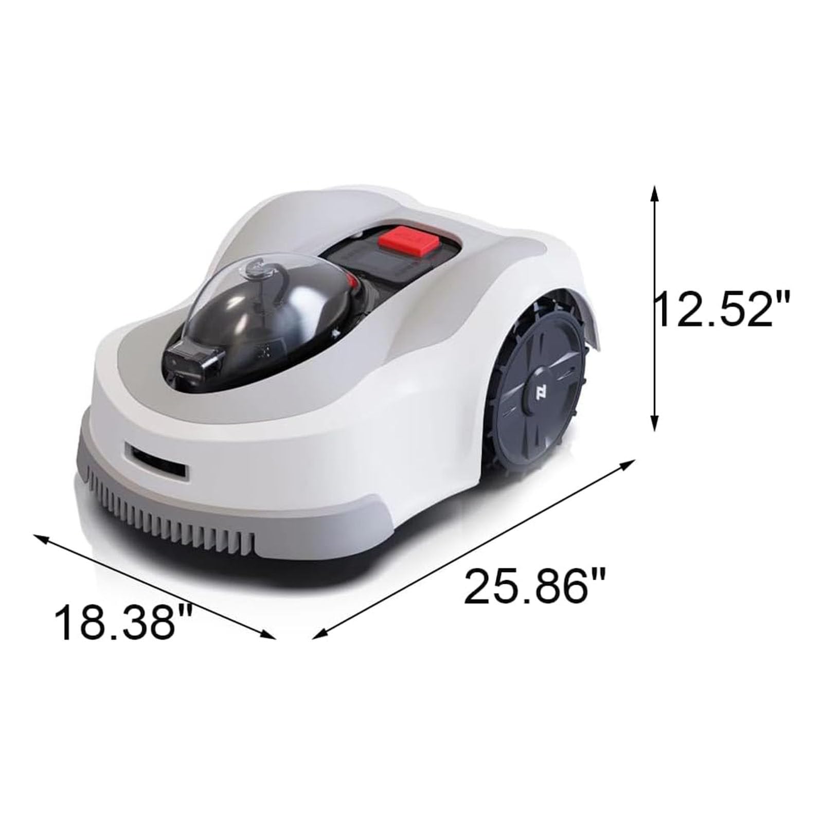 Robot cortacésped sin Cable delimitador con Sistemas de guía Patentado, cortacésped automático con autoinstalación y tecnología de Corte Inteligente ultrasilencioso para Jardines,6000㎡