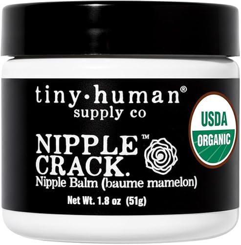 Organic Nipple Cream, Nipple Crack Lanolin Free Nipple Butter, Balm for Breastfeeding Mother, No Need to Wash Off, Safe for Baby and Mama