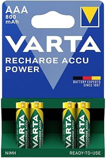 VARTA Recharge Accu Power AAA, 800 mAh, 4er-Pack Kopfhörer