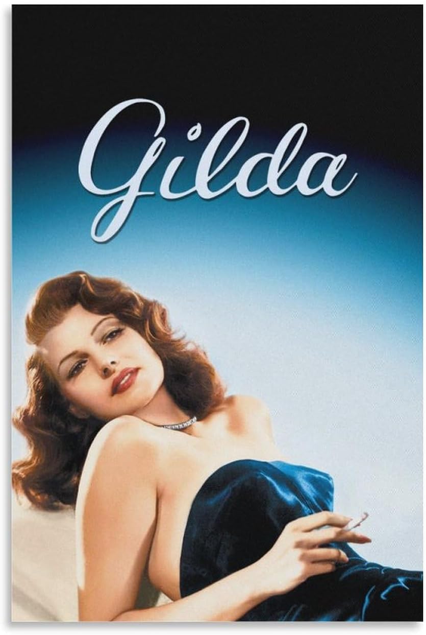 Wall Posters Gilda Movie Poster Canvas Art Poster And Wall Art Picture Print Modern Family Bedroom Decor Posters 12x18inch(30x45cm)